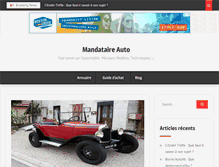 Tablet Screenshot of mandataireauto.net
